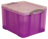 Really Useful Box opbergdoos 35 liter, transparant paars Really Useful Box opbergdoos 35 liter, transparant paars
