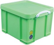 Really Useful Box opbergdoos 35 liter, neongroen met witte handvaten Really Useful Box opbergdoos 35 liter, neongroen met witte handvaten