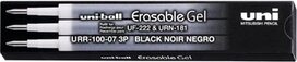 Uni-ball vulling voor gelroller Erasable Gel, etui met 3 vullingen, zwart Uni-ball vulling voor gelroller Erasable Gel, etui met 3 vullingen, zwart