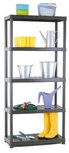 Practo rek Plasti Rack 081, 185 x 85 x 40 cm, 5 legborden, zwart Practo rek Plasti Rack 081, 185 x 85 x 40 cm, 5 legborden, zwart