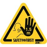 Waarschuwingssticker, houd afstand 1 Waarschuwingssticker, houd afstand 1