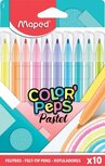 Maped viltstift Color'Peps Pastel, medium punt, etui van 10 stuks Maped viltstift Color'Peps Pastel, medium punt, etui van 10 stuks