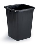 Durable afvalbak Durabin 90 liter, zwart Durable afvalbak Durabin 90 liter, zwart