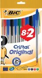Bic balpen Cristal Medium, couleurs assorties, blister 8 + 2 GRATIS Bic balpen Cristal Medium, couleurs assorties, blister 8 + 2 GRATIS