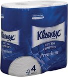 Kleenex toiletpapier Extra Comfort, 4-laags, 160 vel per rol, pak van 4 rollen Kleenex toiletpapier Extra Comfort, 4-laags, 160 vel per rol, pak van 4 rollen