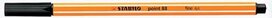 STABILO point 88 fineliner, zwart STABILO point 88 fineliner, zwart