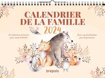 Brepols gezinskalender weekoverzicht, Franstalig, 2024 Brepols gezinskalender weekoverzicht, Franstalig, 2024