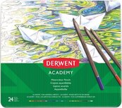 Derwent aquarelpotlood Academy , blik van 24 stuks in geassorteerde kleuren Derwent aquarelpotlood Academy , blik van 24 stuks in geassorteerde kleuren