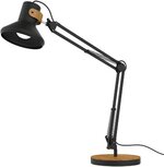 Unilux bureaulamp Baya Bamboo, LED-lamp, zwart Unilux bureaulamp Baya Bamboo, LED-lamp, zwart