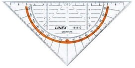 Linex geodriehoek 1616G, 16 cm Linex geodriehoek 1616G, 16 cm