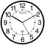 Unilux wandklok Wave, radiogestuurd, diameter 30 cm, zwart/wit Unilux wandklok Wave, radiogestuurd, diameter 30 cm, zwart/wit