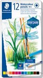 Staedtler aquarel potlood, metalen doos met 12 kleuren Staedtler aquarel potlood, metalen doos met 12 kleuren