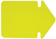Folia etiketten in fluokarton, 24 cm, fluo geel (pijlen) Folia etiketten in fluokarton, 24 cm, fluo geel (pijlen)