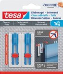 Tesa Klevende Spijker Canvas, draagkracht 1 kg, behang en pleisterwerk, wit, 2 spijkers en 3 strips Tesa Klevende Spijker Canvas, draagkracht 1 kg, behang en pleisterwerk, wit, 2 spijkers en 3 strips