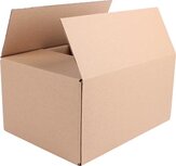 Verzenddoos, enkele golf, 4,5 mm, bruin, ft 305 x 220 x 150 cm Verzenddoos, enkele golf, 4,5 mm, bruin, ft 305 x 220 x 150 cm
