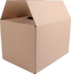 Verzenddoos, enkele golf, 4,5 mm, bruin, ft 305 x 220 x 200 mm Verzenddoos, enkele golf, 4,5 mm, bruin, ft 305 x 220 x 200 mm