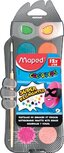 Maped Color'Peps waterverfdoos, doos met 12 napjes in geassorteerde kleuren Maped Color'Peps waterverfdoos, doos met 12 napjes in geassorteerde kleuren