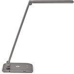 MAUL bureaulamp LED Stella op voet, Qi oplaadbaar via voet, USB-poort, color vario, dimbaar, anthraciet MAUL bureaulamp LED Stella op voet, Qi oplaadbaar via voet, USB-poort, color vario, dimbaar, anthraciet