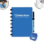 Correctbook A5 Original: uitwisbaar / herbruikbaar notitieboek, gelijnd, Earthy Blue (blauw) Correctbook A5 Original: uitwisbaar / herbruikbaar notitieboek, gelijnd, Earthy Blue (blauw)