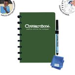 Correctbook A5 Original: uitwisbaar / herbruikbaar notitieboek, gelijnd, Forest Green (bosgroen) Correctbook A5 Original: uitwisbaar / herbruikbaar notitieboek, gelijnd, Forest Green (bosgroen)