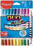 Maped Viltstift Color'Peps Duo, blister met 10 stuks Maped Viltstift Color'Peps Duo, blister met 10 stuks