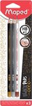 Maped potlood Black'Peps Deco HB, blister van 3 stuks Maped potlood Black'Peps Deco HB, blister van 3 stuks