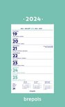 Brepols wand-week kalender op schild, 2024 Brepols wand-week kalender op schild, 2024
