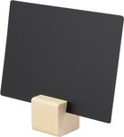 Securit krijtbordjes met teak houder, set van 6 stuks Securit krijtbordjes met teak houder, set van 6 stuks