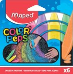 Maped stoepkrijt Color'Peps, etui van 6 stuks Maped stoepkrijt Color'Peps, etui van 6 stuks