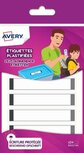 Avery Family gelamineerde etiketten, ft 8,5 x 1,7 cm, grijs, ophangbare etui met 24 etiketten Avery Family gelamineerde etiketten, ft 8,5 x 1,7 cm, grijs, ophangbare etui met 24 etiketten