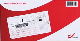 Bpost frankeeretiketten Bpack secur, 10 vouchers Bpost frankeeretiketten Bpack secur, 10 vouchers