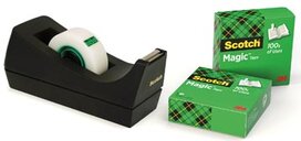 Scotch plakbandafroller C38 zwart, inclusief 3 rolletjes (19 x 33 mm) Scotch plakbandafroller C38 zwart, inclusief 3 rolletjes (19 x 33 mm)