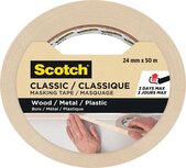 Scotch classic afplaktape, ft 24 mm x 50 m Scotch classic afplaktape, ft 24 mm x 50 m