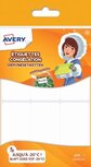 Avery Family diepvriesetiketten, ft 6,5 x 3,3 cm, wit, ophangbare etui met 24 etiketten Avery Family diepvriesetiketten, ft 6,5 x 3,3 cm, wit, ophangbare etui met 24 etiketten