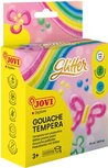 Jovi Plakkaatverf Glitter 6 potjes van 55 ml in geassorteerde kleuren Jovi Plakkaatverf Glitter 6 potjes van 55 ml in geassorteerde kleuren