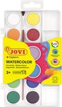 Jovi waterverf, doos met 12 napjes + penseel Jovi waterverf, doos met 12 napjes + penseel