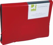 Q-CONNECT voorordner, A4, PP, met 13 vakken, elastieksluiting, rood Q-CONNECT voorordner, A4, PP, met 13 vakken, elastieksluiting, rood