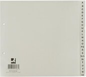 Q-CONNECT tabbladen set A-Z 1/2 uit pp grijs Q-CONNECT tabbladen set A-Z 1/2 uit pp grijs