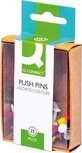 Q-CONNECT prikbordspelden, doosje van 25 stuks, geassorteerde kleuren Q-CONNECT prikbordspelden, doosje van 25 stuks, geassorteerde kleuren