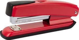 Q-CONNECT nietmachine half strip, 20 blad, metaal, rood Q-CONNECT nietmachine half strip, 20 blad, metaal, rood