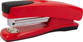Q-CONNECT nietmachine half strip, 20 blad, kunststof, rood Q-CONNECT nietmachine half strip, 20 blad, kunststof, rood