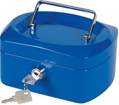 Q-CONNECT geldkoffer, 155 x 120 x 75 mm, blauw Q-CONNECT geldkoffer, 155 x 120 x 75 mm, blauw