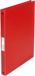 Q-CONNECT ringmap, PP, 4 ringen, 16 mm, transparant rood Q-CONNECT ringmap, PP, 4 ringen, 16 mm, transparant rood