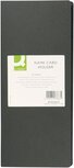 Q-CONNECT visitekaartenmap 11 x 26 cm voor 96 kaarten zwart Q-CONNECT visitekaartenmap 11 x 26 cm voor 96 kaarten zwart