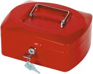 Q-CONNECT geldkoffer, 205 x 160 x 85 mm, rood Q-CONNECT geldkoffer, 205 x 160 x 85 mm, rood
