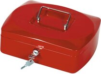Q-CONNECT geldkoffer, 255 x 200 x 85 mm, rood Q-CONNECT geldkoffer, 255 x 200 x 85 mm, rood