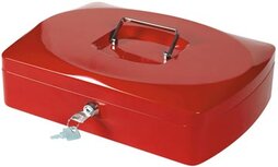 Q-CONNECT geldkoffer, 325 x 235 x 85 mm, rood Q-CONNECT geldkoffer, 325 x 235 x 85 mm, rood