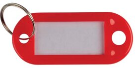 Q-CONNECT sleutelhanger, pak van 10 stuks, rood Q-CONNECT sleutelhanger, pak van 10 stuks, rood