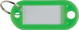 Q-CONNECT sleutelhanger, pak van 10 stuks, groen Q-CONNECT sleutelhanger, pak van 10 stuks, groen