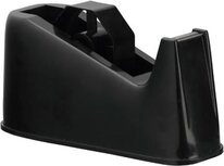 Q-CONNECT plakbandafroller, voor rollen 25 mm x 66 m, zwart Q-CONNECT plakbandafroller, voor rollen 25 mm x 66 m, zwart